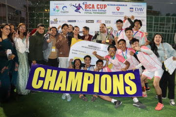 डीएभीको चौथो बीसीए कप अन्तरकलेज फुटसल सम्पन्न, विजेता नागार्जुन कलेज अफ आईटी