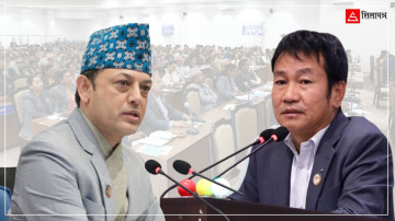 सभामुख अर्याल र हर्क साम्पाङ सदनमै आमनेसामने, हर्कलाई होला निलम्बन ?