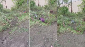 कालीकोटतर्फ जाँदै गरेको गाडी कर्णाली नदीमा खस्यो