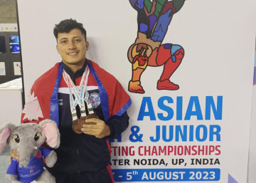 एसियाली जुनियर भारोत्तोलन हेमन्तले जिते तीन कास्य पदक