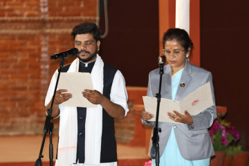 नवनियुक्त दुई मन्त्रीले लिए शपथ