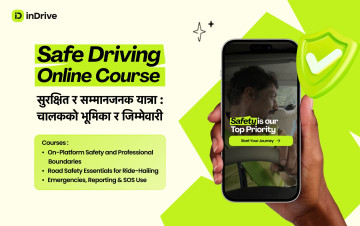 इनड्राइभ नेपालको ‘सेफ ड्राइभिङ अनलाइन कोर्स’मा १ लाखभन्दा बढी चालकलाई तालिम दिने लक्ष्य