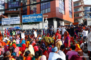 धर्नामा रहेका पीडितको सुरक्षाको व्यवस्था गर्न सरकारलाई मानवअधिकार आयोगको निर्देशन