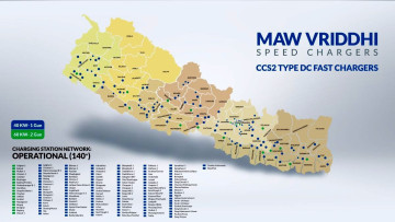 एमएडब्लू वृद्धिका देशभर १४० भन्दा बढी स्थानमा सीसीएस–२ फास्ट चार्जिङ स्टेसन