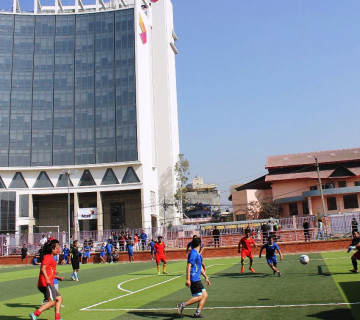 एनसेलद्वारा पुनर्निर्माण सम्पन्न लैनचौर मैदान हस्तान्तरण