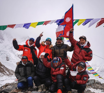नेपाली आरोहीले बनाए कीर्तिमान, हिउँदमा पहिलाेपटक केटू हिमालको सफल आरोहण
