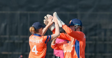 महिला टी– २० विश्वकप छनाेटमा नेदरल्यान्ड्सको विजयी यात्रा जारी