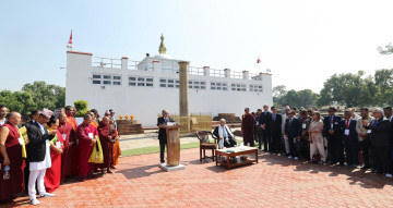 प्रधानमन्त्री प्रचण्डले भने- गुटेरेसको लुम्बिनी भ्रमणले विश्वभर शान्ति र सद्‌भावको सन्देश दियो