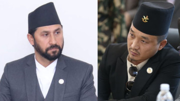 रास्वपा सभापति लामिछानेलाई भेट्न गृहमन्त्री गुरुङ बूढानीलकण्ठमा