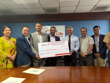काठमाडौं इन्स्टिच्युट अफ चाइल्ड हेल्थलाई रिलायबल नेपाल लाइफको ५० लाख सहयोग