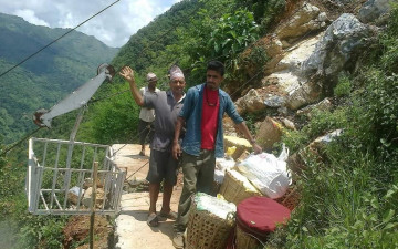 सडकको पहुँचसँगै वैकल्पिक बन्यो ग्राभिटी रोपवे