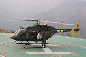 उपल्लाे डाेल्पाका २३ स्थानका मतपेटिका ल्याउन हेलिकाेप्टर पठाइयाे