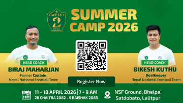 विराट र विकेशको ट्वेल्व फुटबल ट्रेनिङ सेन्टरले समर क्याम्प गर्ने