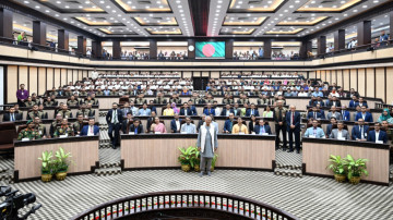 बंगलादेशका प्रधानमन्त्रीले गरे बिदाइ भेट र भाषण