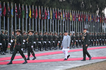 स्वदेश फर्किए राष्ट्रपति पाैडेल