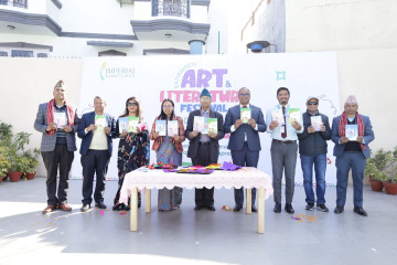 इम्पेरियल वर्ल्ड स्कुलमा ‘काठमाडौं कला तथा साहित्य महोत्सव’ जारी