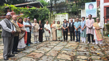पार्टी एकताको संकल्प गर्न बाँडेगाउँ पुगे पूर्णबहादुर खड्का