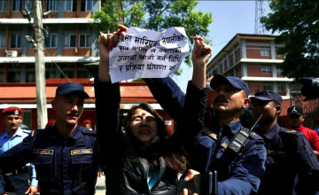 रुसी सेनामा रहेका नेपालीको उद्धार गर्न माग गर्दै परिवारको प्रदर्शन, १५ जना पक्राउ