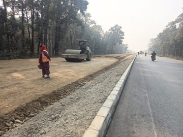 एसियन हाइवे निर्माण दुई वर्षमा ३५ प्रतिशत