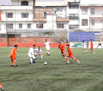 बी डिभिजन लिगमा चर्च ब्वाइजको गोल वर्षा 