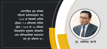 निजी कर्जाको आकार जीडीपीसरह पुग्नु खतराको घन्टी बज्नु हो (स्वर्णिम वाग्लेको विचार)