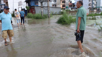 काठमाडौंको गौरीघाटमा जलसतहले सतर्कता तह नाघ्यो, ठाउँठाउँमा वर्षा