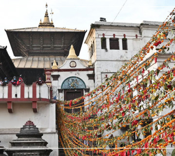 बालाचतुर्दशीको पूर्वसन्ध्यामा पशुपतिमा दिवंगत पितृका नाममा दीप बाल्नेहरूको घुइँचो (फोटोफिचर)