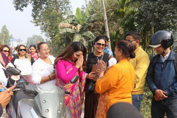 बालेन मेयर हुँदा भोट नमागेकी सविना, झापामा श्रीमान्‌का लागि घरदैलोमा