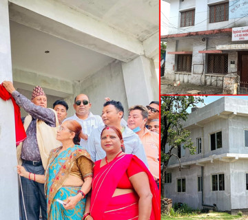 सिद्धार्थनगरका तत्कालीन मेयरले चैतमै उद्घाटन गरेको वडा कार्यलय भवनको काम अझै सकिएन