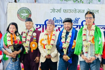 तुलसी घिमिरे, राजेश हमालसहित पाँच जनालाई बिसे नगर्ची राष्ट्रिय सम्मान प्रदान