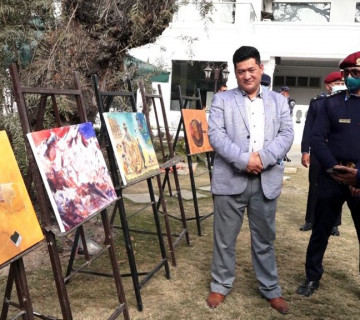 युथ चेम्बरले गर्‍यो चित्रकला प्रदर्शनी