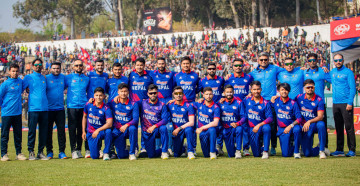 क्रिकेट खेलाडीलाई दशरथ रंगशालामा सम्मान
