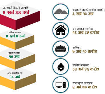 सार्वजनिक सम्पत्तिको अभिलेख राख्न सुरु, कति छ सरकारको सम्पत्ति ?