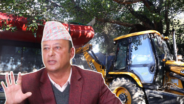 कांग्रेस नेता दीपक खड्काले स्काउटको जग्गामा बनाएको संरचनामा यस कारण चल्यो डोजर