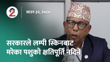 आज दिनभरः लम्पी स्किनको क्षतिपूर्ति दिन नसकिने कृषिमन्त्रीको भनाइ, अमेरिकाले जापानसँग मिलेर हतियार बनाउने (भिडियो)