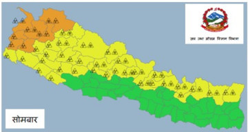 पश्चिमी न्यून चापीय प्रणालीको प्रभावले भोलिदेखि वर्षा हुने सम्भावना