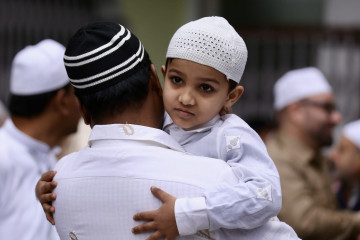 काश्मीरी मस्जिदमा इद मनाइँदै (तस्वीरहरू)