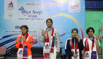 नवौँ राष्ट्रिय खेलकुद: फेन्सिङमा पहिलो स्वर्ण बागमती प्रदेशलाई 