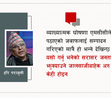 एमसीसीमा व्याख्यात्मक घोषणा जनता झुक्याउने जालसाजी