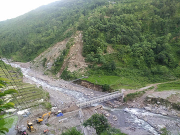 हेवा खोलामा बेलिब्रिज निर्माण