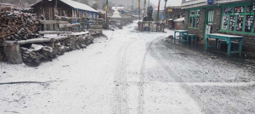हुम्ला र मुस्ताङमा हिमपात, जनजीवन प्रभावित 