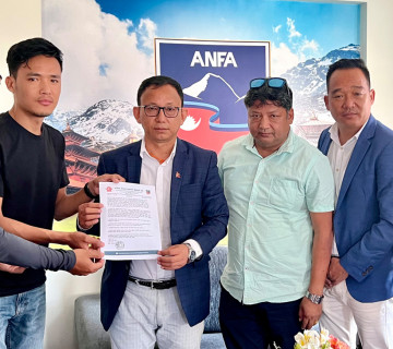 खेलाडीसंघले एन्फालाई बुझायो ध्यानाकर्षणपत्र