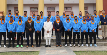 क्रिकेट टिमलाई बधाई दिँदै राष्ट्रपतिले भने– खेलकुदलाई उपेक्षित क्षेत्रमा राख्नु हुँदैन 