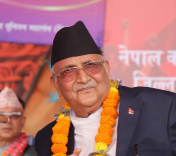 कांग्रेसले घोषणापत्रमा मेरो नाम ४२ ठाउँमा लेखेछ, देउवाको ८ ठाउँमा मात्रैः ओली