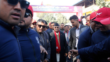 एक घण्टा ढिला गरी भृकुटीमण्डप आइपुगे ओली