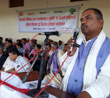 रुपन्देही क्षेत्र नम्बर ३ का कांग्रेस पूर्वसभापतिले त्यागे पार्टी