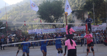 नवौँ राष्ट्रिय खेलकुदः महिला भलिबलमा गण्डकी प्रदेशको विजयी सुरुआत