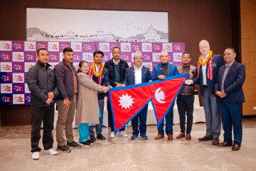 क्यानद्वारा आईसीसी टी– २० विश्वकप क्रिकेट खेल्न जाने नेपाली टोलीको बिदाइ (तस्वीरहरू)