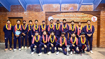 विश्वकपमा छनोट भएर स्वदेश फर्कियो राष्ट्रिय क्रिकेट टोली, नयाँ मन्त्रीले गरे स्वागत (तस्वीरहरू)