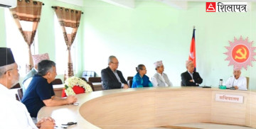 नेम्वाङ बस्ने कुर्सीमा माला राखेर बस्याे एमाले बैठक, यस्ता छन् निर्णय